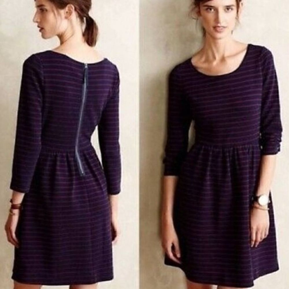 Maeve Anthropologie Brenna Striped Dress Size 0